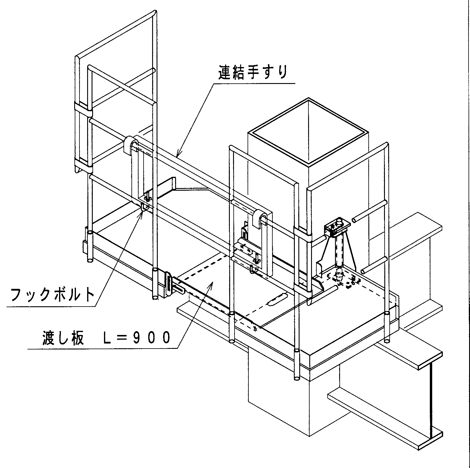 RT2型 渡し板｜仮設足場・機材［橋梁・法面・鉄道など］リース・販売・工事｜日綜産業株式会社